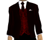 Dark red 3 piece suit