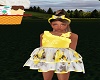 Kids Yellow Floral Dress