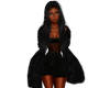 Black Fur Wrap