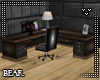 B l Walnut Office Desk