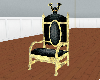 Gold Leather Throne