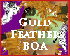 Gold Feather Boa Wrap