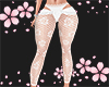 White Rll Grid Pants