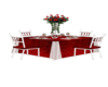 RED WEDDING GUEST TBL