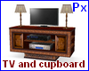 Px TV and cupboard