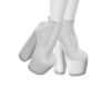 A^ Bunny Boots White