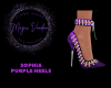 Sophia Purple Heels