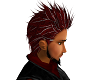 Spiked Red pepered hair