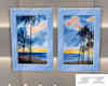 2 Ocean Paintings Blue