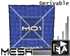 Modern Mosaic Cube Wall 