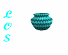 LOS Blue Braded Vase