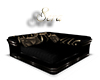 ~Sera~Blk/Gold Bed Sofa