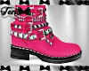 Pink Biker Boots