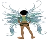 Sheer Aqua swirly wings