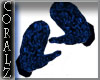 Blue BlingBling Mittens