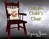 Antq Childs Chair Girl