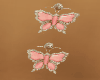 Pink Butterfly Back Ring