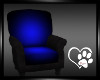 Blue/Black Armchair
