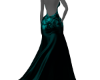 Teal Floral Sexy Dress