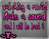 Watching a movie