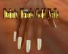 Dainty Hands Gold Nails