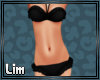 Black Frilled Bikini 