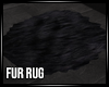 Dark fur rug