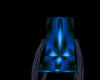 B76 Black N Blue Chair