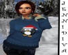 Xmas Blue Penguin Jumper