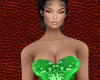 KC-Glitter Dress Green