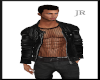 [JR] Leather Jacket/Net