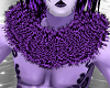 purple fur collar M