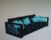 Black Print Couch