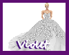 (V) Crystal wedding gown