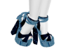 Mel 2Tone Denim  Wedges