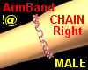 !@ Arm band chain male R