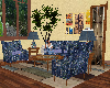 -T- Living Room Set Blue
