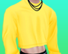 Yellow Crop Sweater