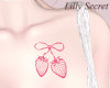 strawberry ribbon tattoo