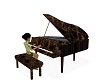 Animated Brown Piano