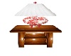 Oak Table/Coral Lamp