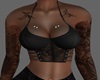 Black corset top + tatt