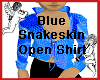 Blue Snakeskin OpenShirt