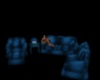 blue sofa set with 8pose