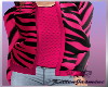 Girls Zebra Pink Coat