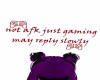 not afk just gaming ps