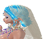 Cream Lace Veil Animated
