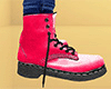Pink Combat Boots / Work Boots 3 (M)