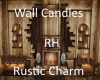 Rustic Wall Candles {RH}