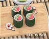 H. Sushi on Bamboo Mat